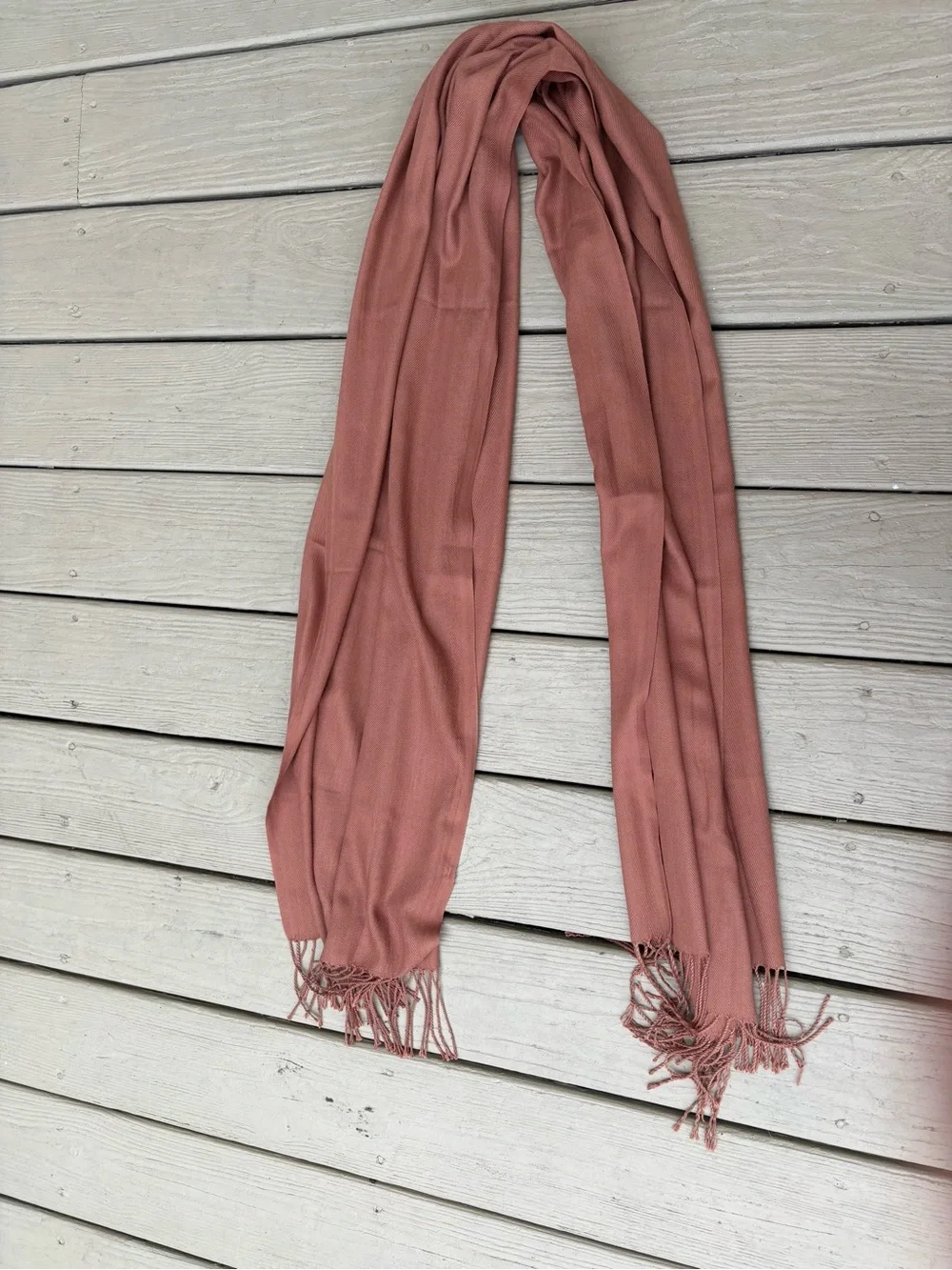 NWOT Lightweight Women’s Camel Color Fringe Scarf/Shawl, Size: 70” x 20”